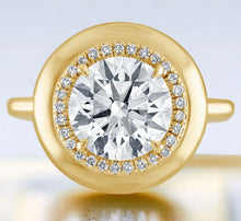 Womens Gold Lab Created Diamond Ring - FREE WORLD-WIDE SHIPPING - JEWELRY STORE