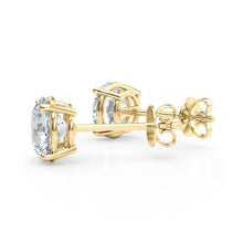 14K Yellow Gold (4 Cttw) 2ct 4 Prong Wire Stud Earring