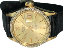 Womens Rolex Datejust President 18K Gold Diamonds