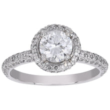 Platinum Halo Ring Diamonds